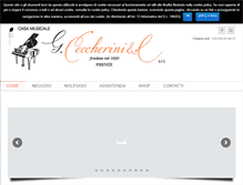 Tablet Screenshot of ceccherinimusic.com